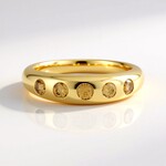 Anello in argento con Zircone Cognac (Adela Silber)