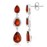 Orecchini in argento con Citrino Madeira (de Melo Essence)