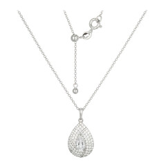 Collar en plata con Topacio blanco (Adela Silber)