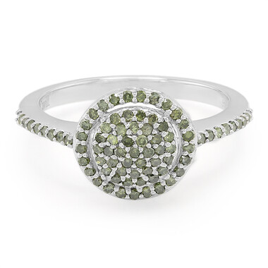 Fancy-Diamant-Silberring