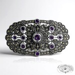 Spilla in argento con Ametista (Annette classic)