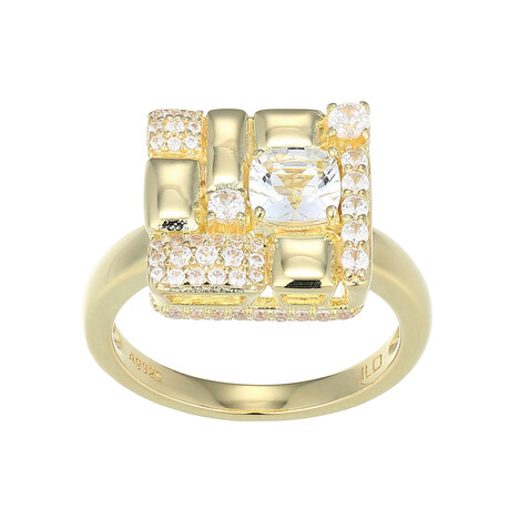 Edelstein-Silberring (Adela Silber)