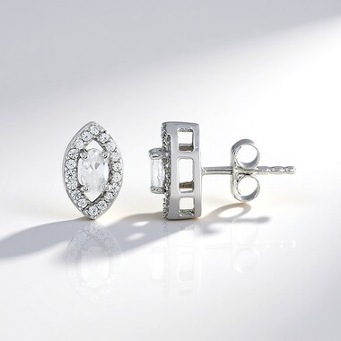 Orecchini in argento con Zircone