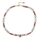 Collana in argento con Rodonite