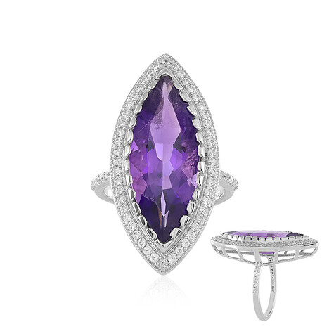 Sibirischer Amethyst-Silberring