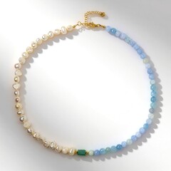 Collana in argento con Grandidierite