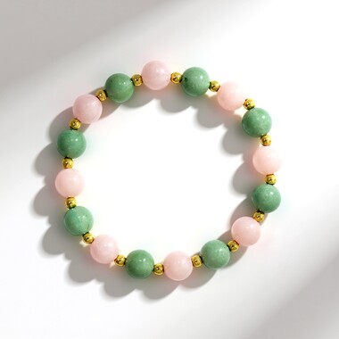 Brazalete con Cuarzo rosa