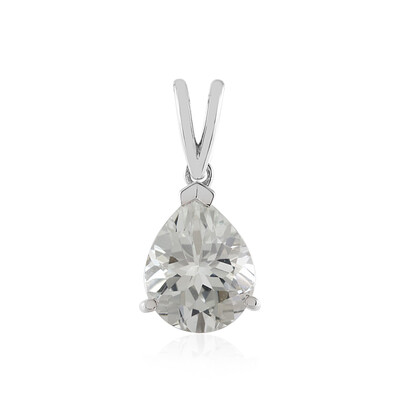 Ciondolo in argento con Topazio Bianco