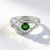 Anello in argento con Diopside Russo