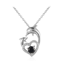 Collier en argent et Saphir bleu