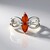 Anello in argento con Cianite Arancione della Tanzania