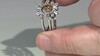 Anillo en plata con Zircón amarillo