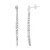 Boucles d'oreilles en argent et Topaze blanche