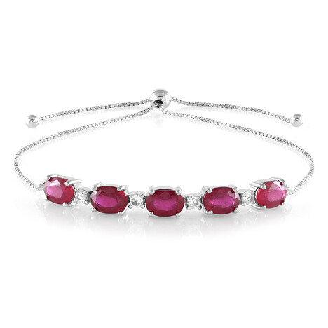 Bemainty-Rubin-Silberarmband