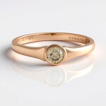 Anello in oro con Diamante Cioccolato I2 (SUHANA)