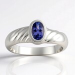 Anello in argento con Tanzanite (Pallanova)