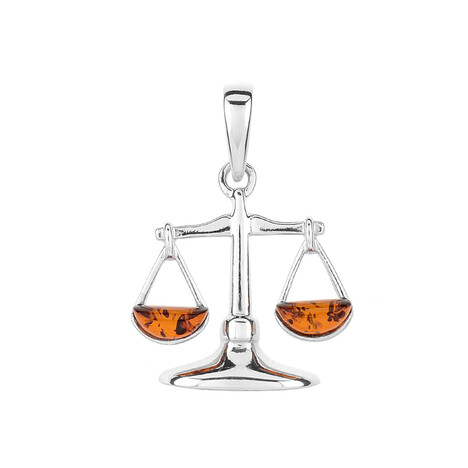 Pendentif en argent et Ambre baltique (dagen)