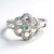 Bague en argent et Grenat Tsavorite du Kenya