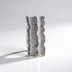 Ciondolo in argento con Iolite