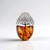 Ciondolo in argento con Ambra Baltica Cognac (dagen)