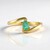 Anello in argento con Smeraldo Colombiano