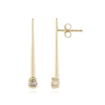 Orecchini in oro con Diamante Champagne I2 (de Melo Gold)