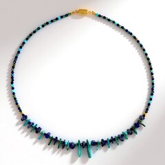 Collier en argent et Lapis-Lazuli (Adela Silber)