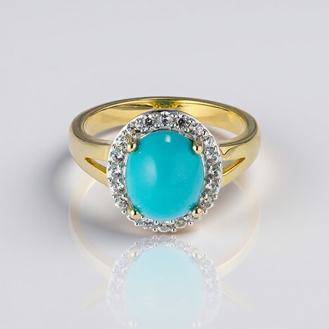Anello in argento con Turchese Sleeping Beauty