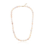 Zilveren halsketting met zoetwater kweekparels (TPC)