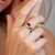 Anillo en plata con Granate de Mozambique