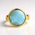 Anello in argento con Larimar