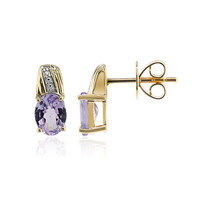 Orecchini in oro con Tanzanite Rosa