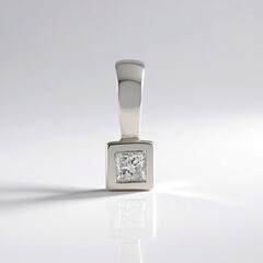 Ciondolo in argento con Diamante I3 (H)