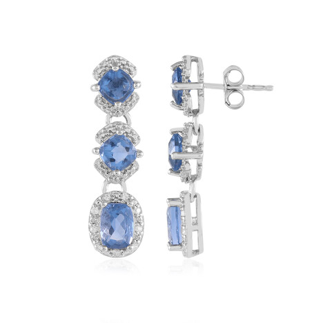 Orecchini in argento con Fluorite Cangiante