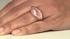 Anillo en plata con Cuarzo rosa
