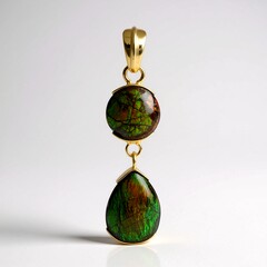 Ammolite Silver Pendant