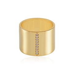 I3 (H) Diamant-Messingring (Juwelo Style)