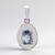 Ciondolo in argento con Tanzanite (non riscaldata) (Pallanova)
