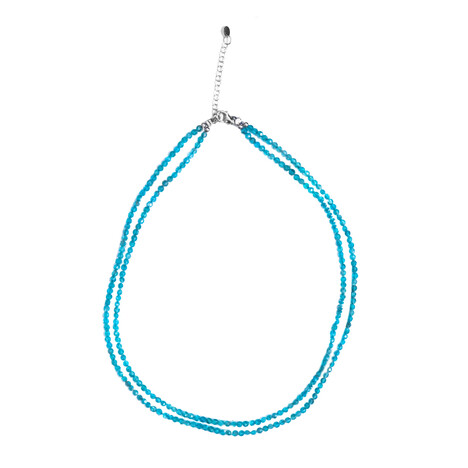 Collar en plata con Apatita azul