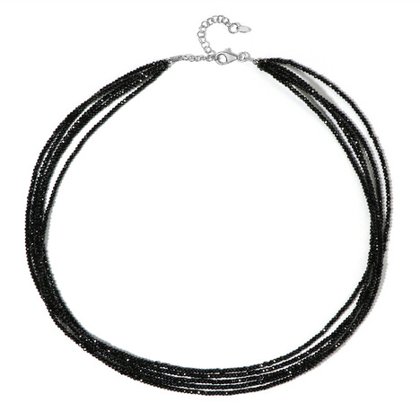 Collana in argento con Spinello Nero
