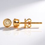 Orecchini in oro con Diamante Rose de France SI1 di Argyle (Annette)