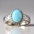 Anello in argento con Acquamarina Brasiliana