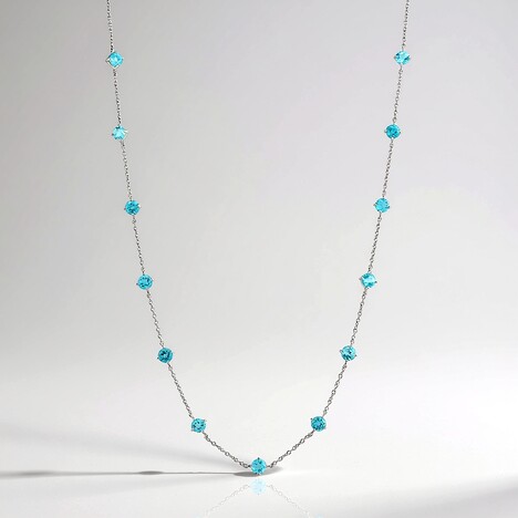 Collana in argento con Apatite Blu (de Melo Essence)