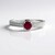 Anello in argento con Rubino Bemainty