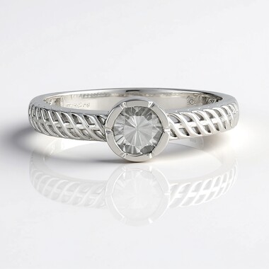 Anillo en plata con Zircón (Ornaments by de Melo)