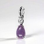Pendentif en argent et Lépidolite