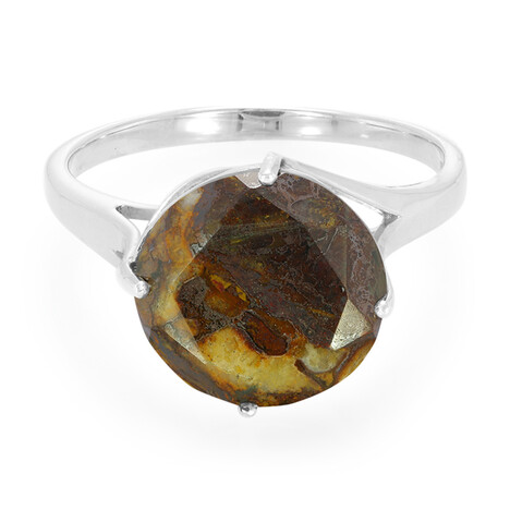 Dinosaurier-Quarz-Silberring