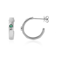 Boucles d'oreilles en or et Emeraude de Zambie AAA (de Melo)