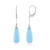 Blue Onyx Silver Earrings (MONOSONO COLLECTION)