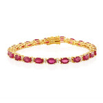 Zilveren armband met Madagaskar Robijnen